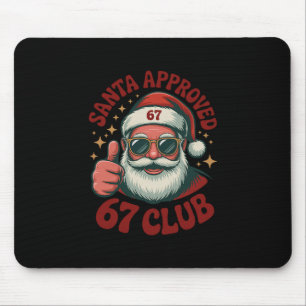 Tapis De Souris Retro Santa Approuvé 67 - Clic Noël 67 Meme
