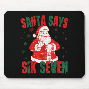 Tapis De Souris Retro Santa dit Six Sept 67 Meme Noël