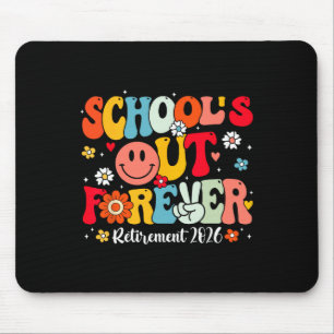 Tapis De Souris Retro School's Out Forever Retraite 2026 Retraité
