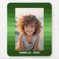 Retro Stripes - Christmas Green - Simple Photo