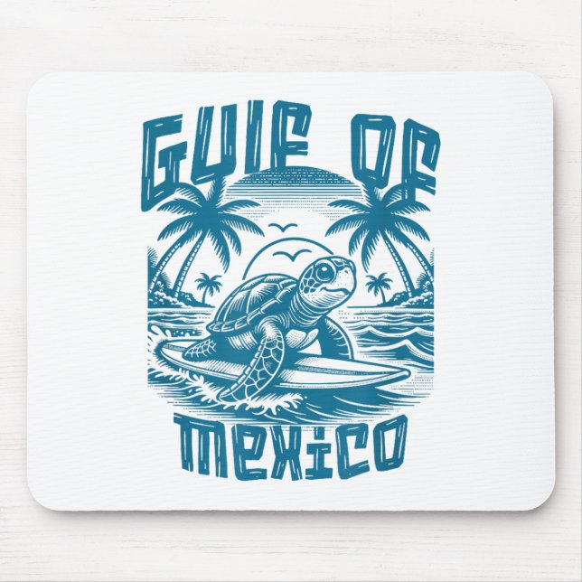 Tapis De Souris Retro Summer Gulf Of Mexico Forever Turtle Beach G (Devant)
