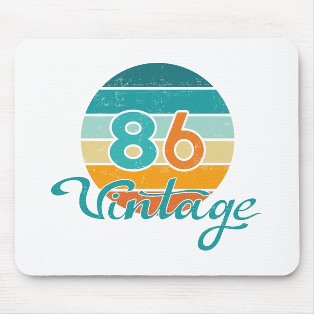 Tapis De Souris Retro Sunset 86 Vintage Distressed (Devant)