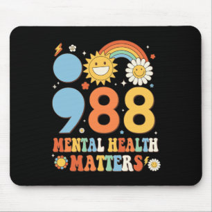Tapis De Souris Retro Super 988 Questions de santé mentale Suicide