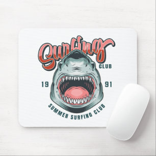 Tapis De Souris Retro Surfing Club Vintage Graphic Tee