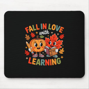 Tapis De Souris Retro Tombez Amoureux De L'apprentissage Automne C