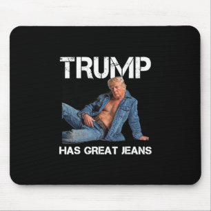 Tapis De Souris Retro Trump a de super jeans Meme Vintage