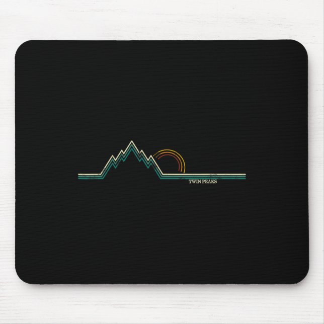 Tapis De Souris Retro Twin Peaks  (Devant)
