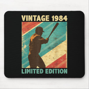 Tapis De Souris Retro Vintage 1984 Baseball Lover Limited Edition