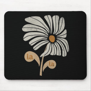 Tapis De Souris Retro Vintage Florale Femme sans enfant Chat Lady
