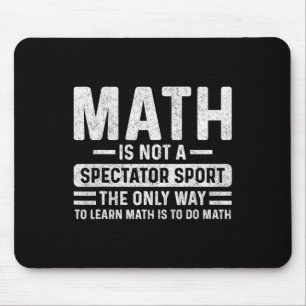 Tapis De Souris Rétro Vintage Les Maths Ne Sont Pas Un Sport De Sp