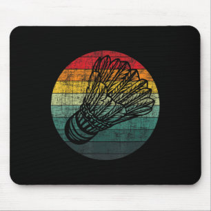Tapis De Souris Rétro Vintage Navette - Amoureux de Badminton Ath