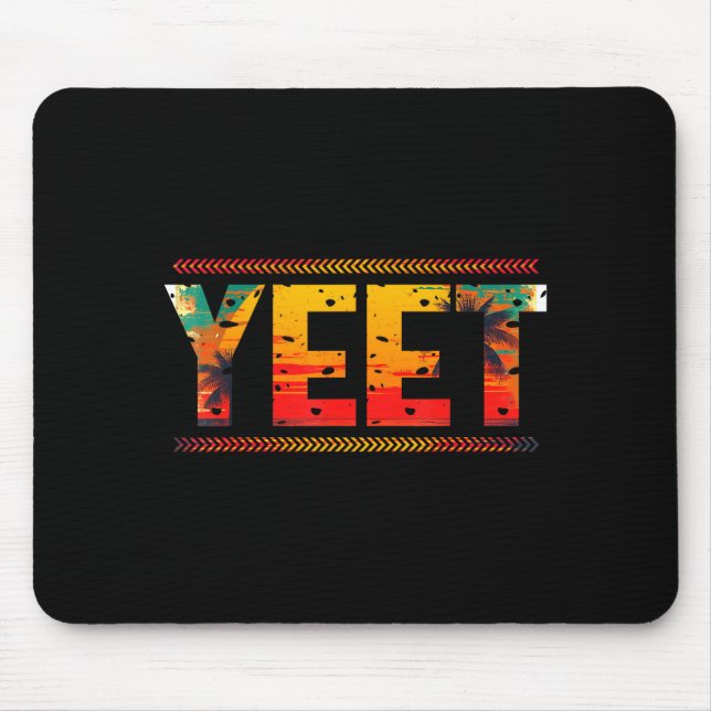 Tapis De Souris Retro Yeet Funny Saying Quote Slang Men Women Suit (Devant)