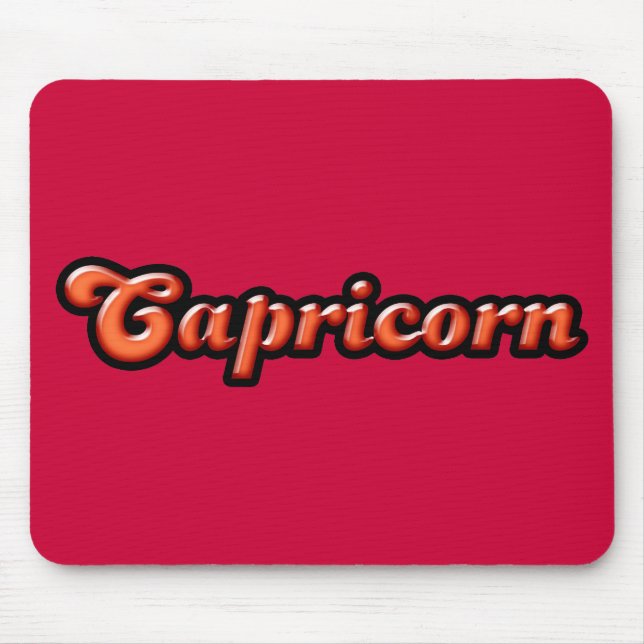 Tapis De Souris Retro Zodiac Capricorn (Devant)