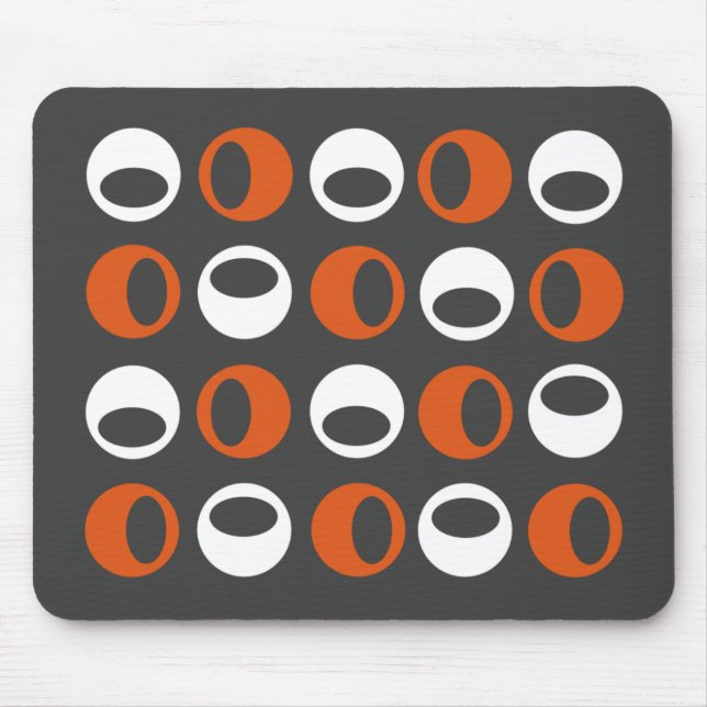 Tapis De Souris Rétros sphères modernes abstraites Mousepad (Devant)