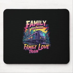 Tapis De Souris Réunion de famille Train d'amour Équipe Voyage de