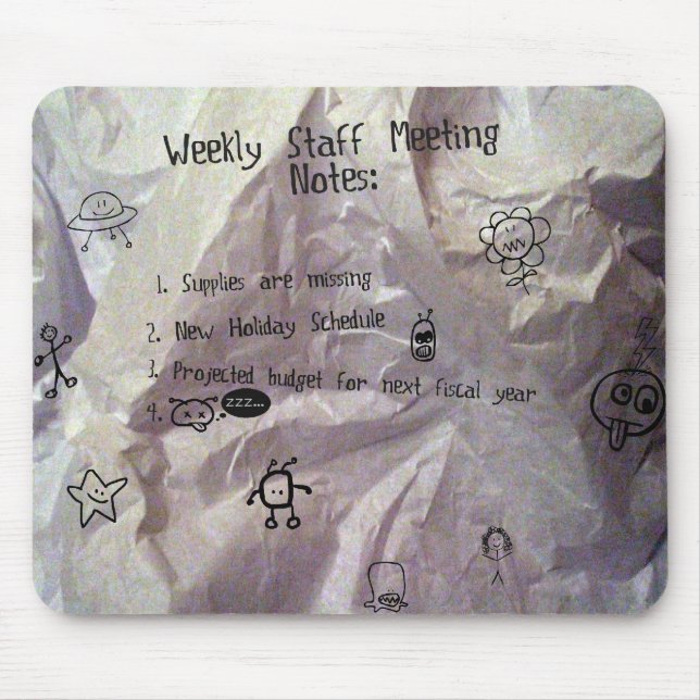 Tapis De Souris Réunion de personnel (Devant)