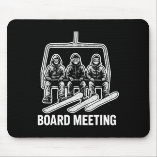 Tapis De Souris Réunion de planche de snowboard Remontée mécanique