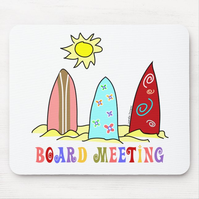Tapis De Souris Réunion du Conseil d'administration du surf (Devant)