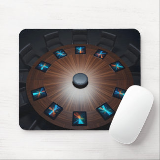 Tapis De Souris Réunion numérique circulaire