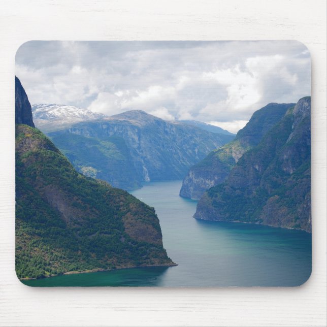 Tapis De Souris Rêve bleu Mousepad de fjord (Devant)