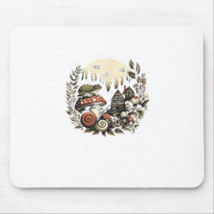 Tapis De Souris Rêve de champignon Goblincore et Cottagecore esthé