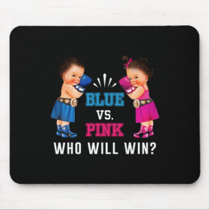 Tapis De Souris Révéler le genre Bleu Vs Rose Ethnique Boxing Baby