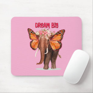 Tapis De Souris Rêver Gros Comme Un Inspirationnel Éléphant