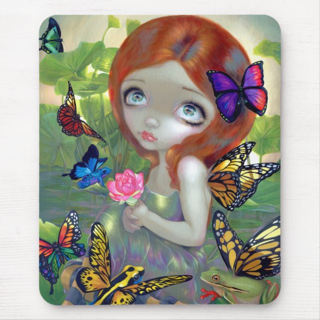 Tapis De Souris "Rêveries et grenouilles" Mousepad (Devant)