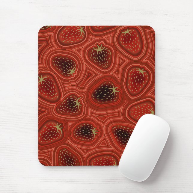 Tapis De Souris Rêves de Fraise  (Avec souris)
