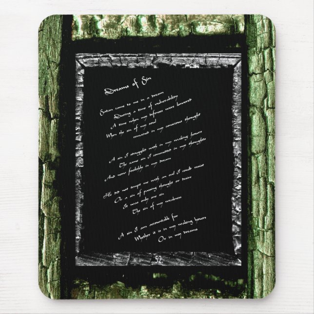 Tapis De Souris Rêves du péché (Devant)