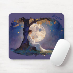 Tapis De Souris Rêveur au Clair de Lune - Ciel Nocturne Serein