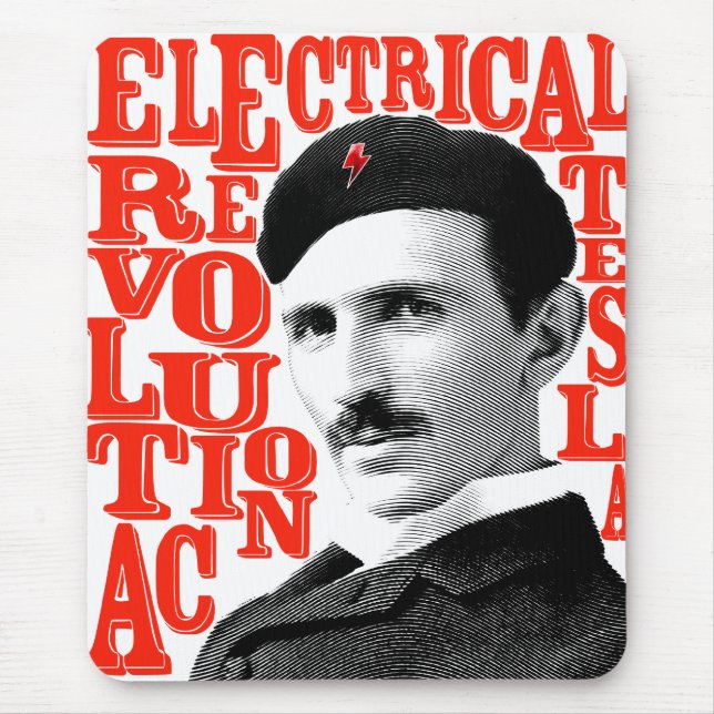 Tapis De Souris Révolution de Nikola Tesla (Devant)