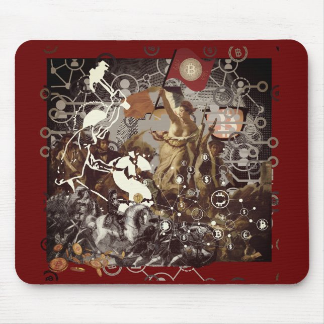 Tapis De Souris Révolution du Bitcoin (Devant)