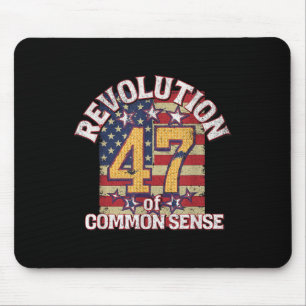 Tapis De Souris Révolution Du Bon Sens Trump 47 Président