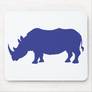 Tapis De Souris Rhinoceros Silhouette
