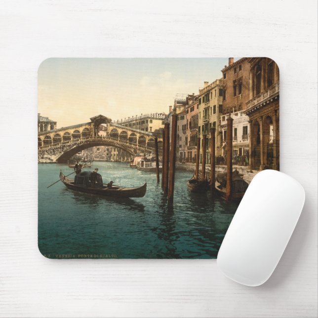 Tapis De Souris Rialto Bridge I, Venice, Italy (Avec souris)