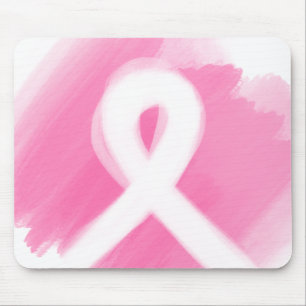 Tapis De Souris Ribbon de sensibilisation au cancer du sein Aquare