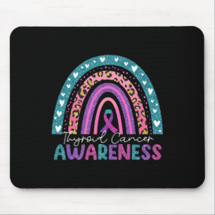 Tapis De Souris Ribbon rose pourpre Arc-en-ciel Thyroïde Cancer La