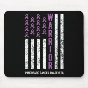Tapis De Souris Ribbon violet guerrier Sensibilisation au cancer p