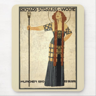 Tapis De Souris Richard Strauss-Woche Art nouveau vintage, Munich