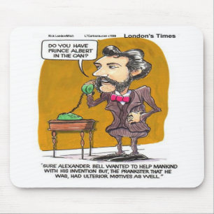 Tapis De Souris Rick London Funny Alexander Bell Téléphone Prank