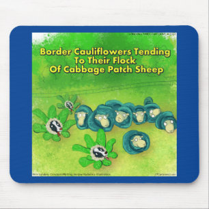 Tapis De Souris Rick London Funny Border Collie Flower Comic