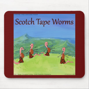 Tapis De Souris Rick London Worms D'Ecosse Drôle