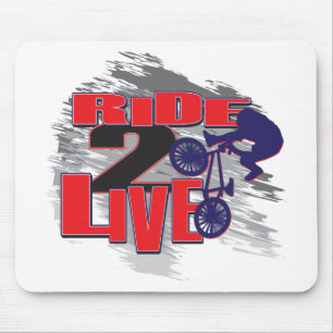 Tapis De Souris Ride 2 Live 2 Ride BMX rider
