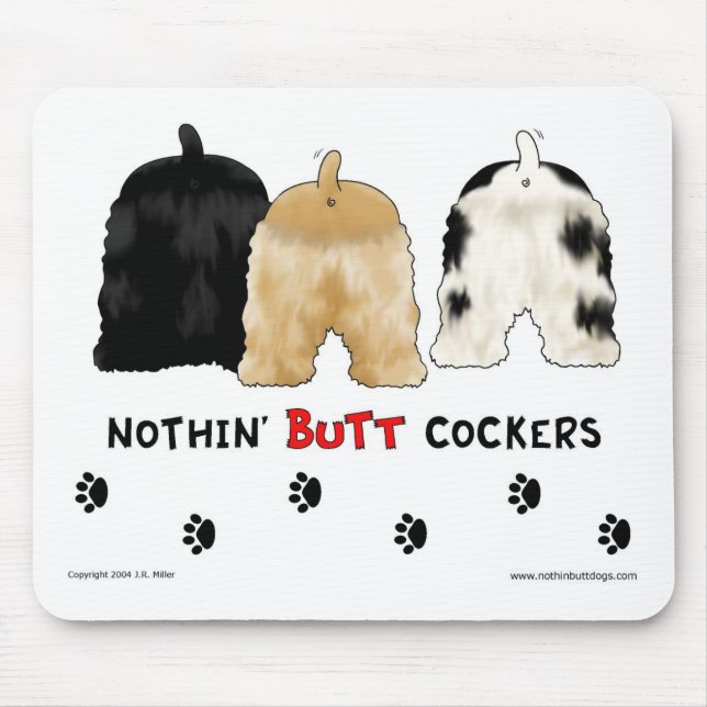 Tapis De Souris Rien n'aboutent des cockers Mousepad (Devant)