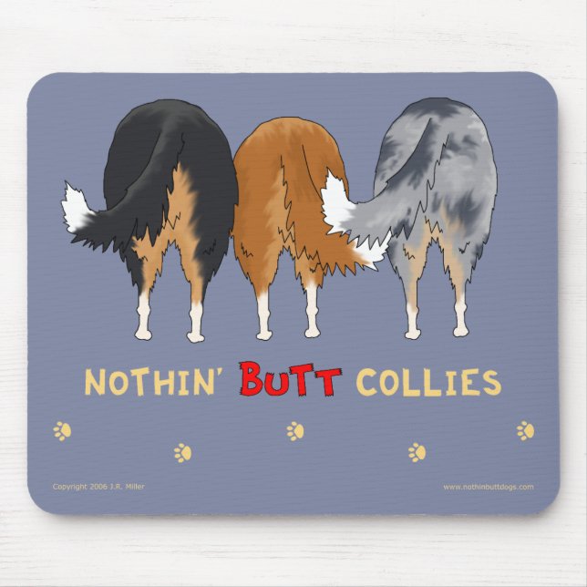 Tapis De Souris Rien n'aboutent des colleys Mousepad (Devant)
