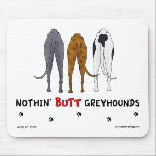 Tapis De Souris Rien n'aboutent des lévriers Mousepad