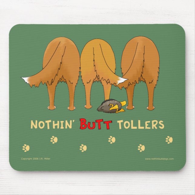 Tapis De Souris Rien n'aboutent des Tollers Mousepad (Devant)