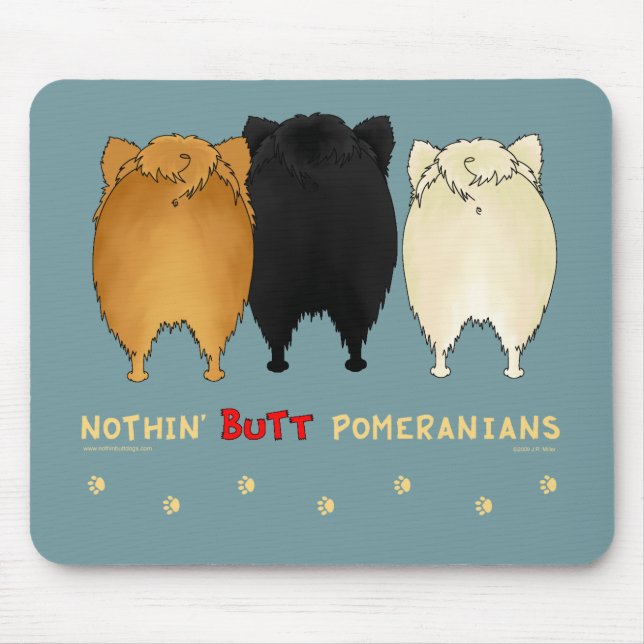 Tapis De Souris Rien n'aboutent Pomeranians Mousepad (Devant)