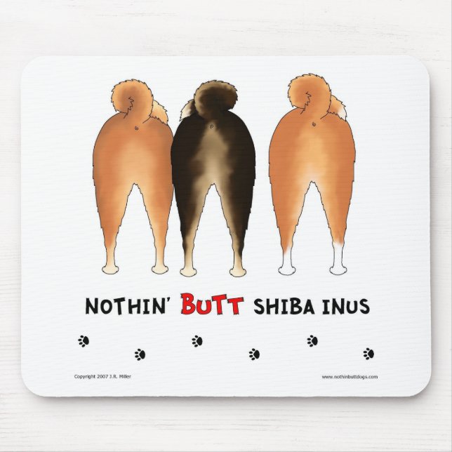 Tapis De Souris Rien n'aboutent Shiba Inus Mousepad (Devant)